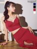 レッド モデル：まおちゃる　身長：158cm　着用サイズ：Sサイズ