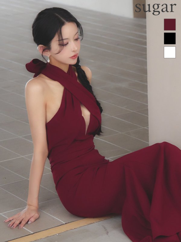 ワインレッド モデル：まおちゃる　身長：158cm　着用サイズ：Sサイズ