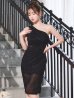 ブラック モデル：ゆめ　身長：160cm　着用サイズ：XSサイズ