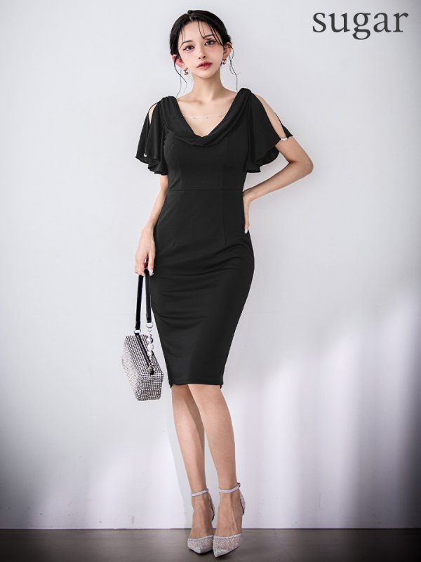 ブラック　モデル：まおちゃる　身長：158cm　着用サイズ：XSサイズ