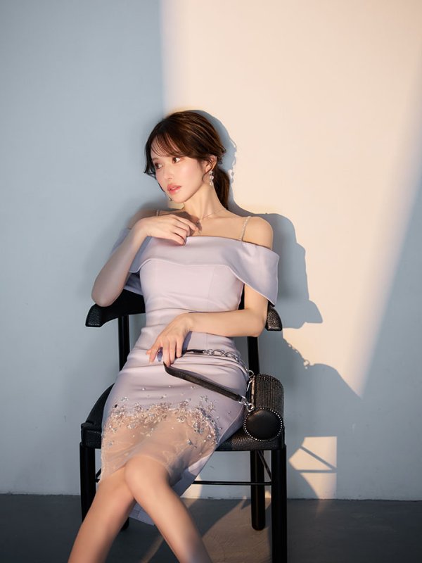 アイスグレー モデル：ゆめ　身長：160cm　着用サイズ：Sサイズ