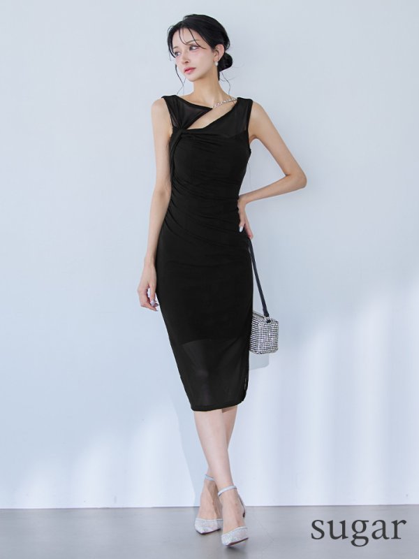 ブラック モデル：まおちゃる　身長：158cm　着用サイズ：XSサイズ