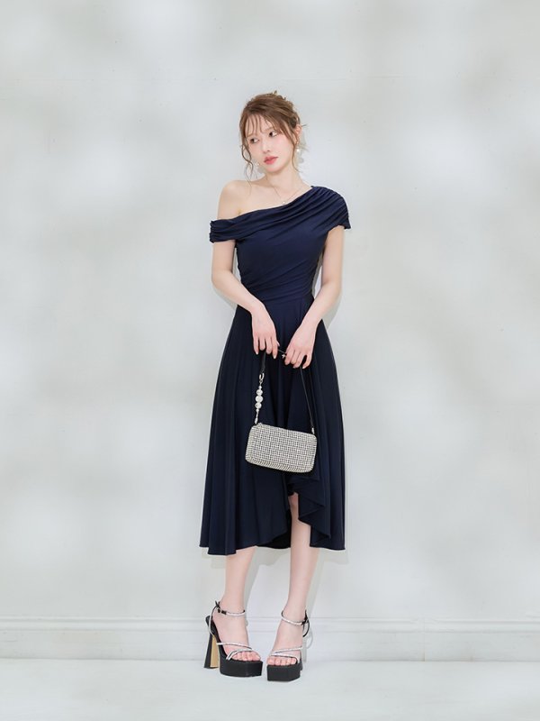 ネイビー　モデル：ゆめ　身長：160cm　着用サイズ：Sサイズ