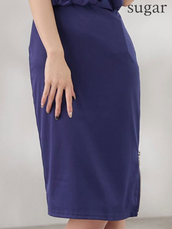 ブルー　モデル：るりぴ　身長：165cm　着用サイズ：XSサイズ 