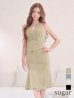 ベージュ　モデル：あっすん　身長：164cm　着用サイズ：XSサイズ