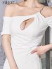 ホワイト　モデル：ゆめ　身長：160cm　着用サイズ：Sサイズ