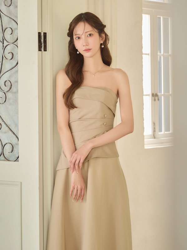 ベージュ：モデル：あすか　身長：170cm　着用サイズ：Sサイズ