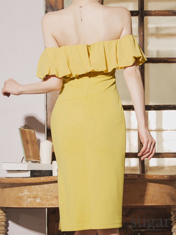 イエロー モデル:ゆめ 身長:162cm 着用サイズ:XSサイズ