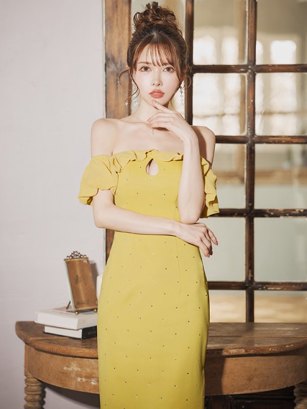 イエロー モデル:ゆめ 身長:162cm 着用サイズ:XSサイズ