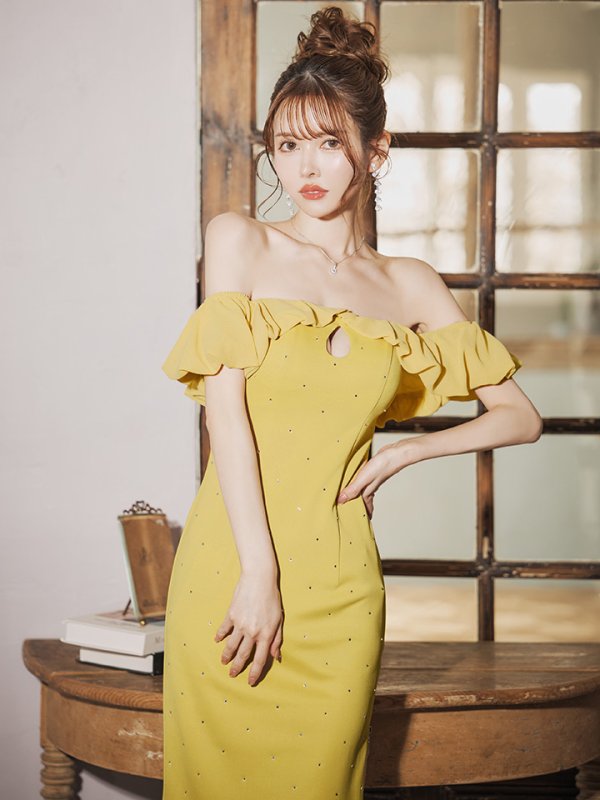 イエロー モデル:ゆめ 身長:162cm 着用サイズ:XSサイズ