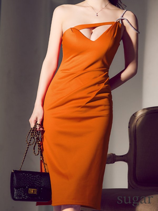 オレンジ モデル:ゆめ 身長:160cm 着用サイズ:XSサイズ