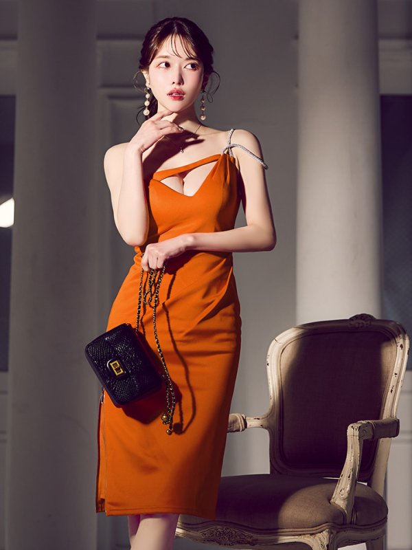 オレンジ モデル:ゆめ 身長:160cm 着用サイズ:XSサイズ