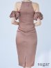 モカピンク　モデル：まおちゃる　身長：158cm　着用サイズ：XSサイズ