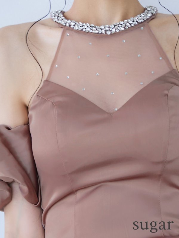 モカピンク　モデル：まおちゃる　身長：158cm　着用サイズ：XSサイズ