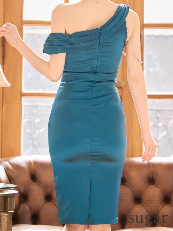 ティールブルー　モデル：ゆめ　身長：160cm　着用サイズ：Sサイズ