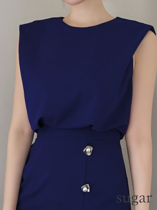 ネイビー　モデル：ゆめ　身長：160cm　着用サイズ：Sサイズ