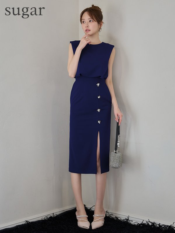 ネイビー　モデル：ゆめ　身長：160cm　着用サイズ：Sサイズ