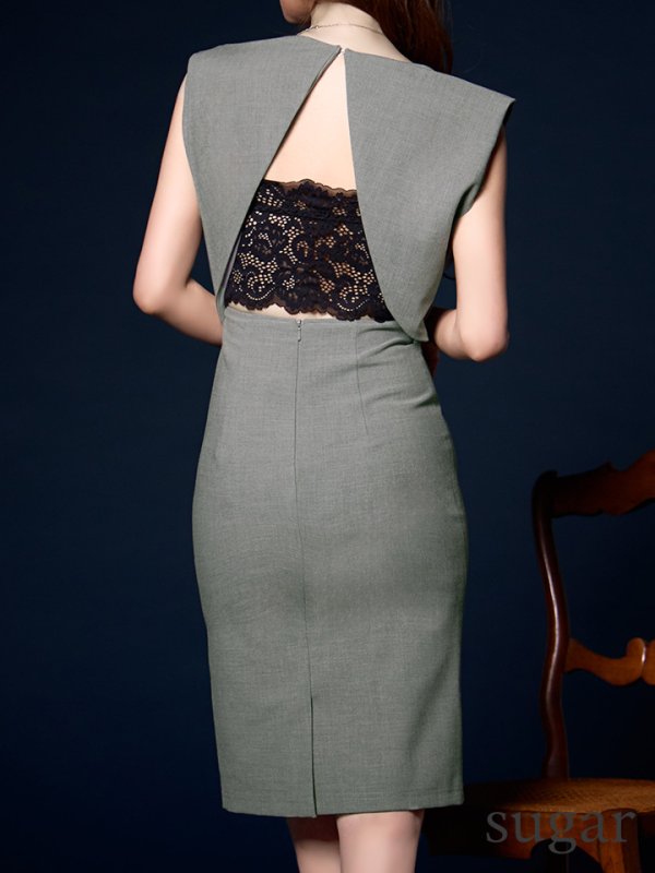 グレー　モデル：ゆめ　身長：160cm　着用サイズ：Sサイズ