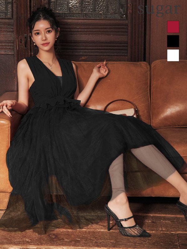 ブラック　モデル：ゆりお　身長：165cm　着用サイズ：Sサイズ