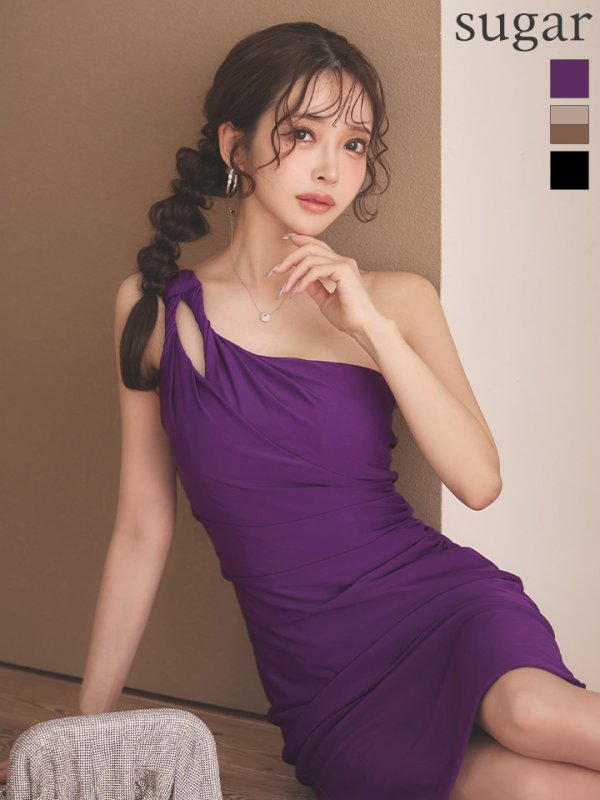 パープル　モデル：朝陽凪　身長：156cm　着用サイズ：XSサイズ