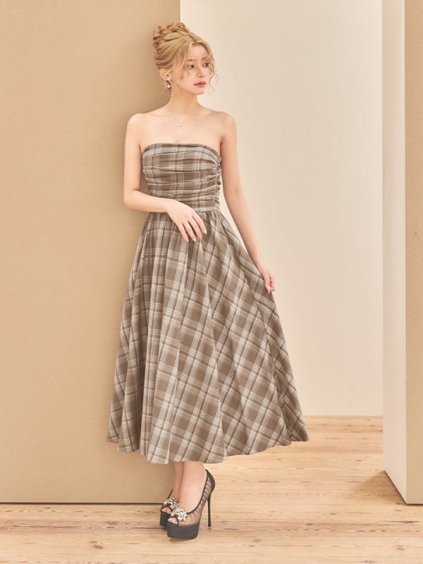 ベージュ　モデル：ふぶき　身長：161cm　着用サイズ：Sサイズ