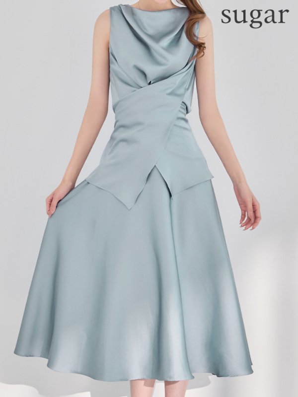 ブルー　モデル：あすか　身長：170cm　着用サイズ：XSサイズ