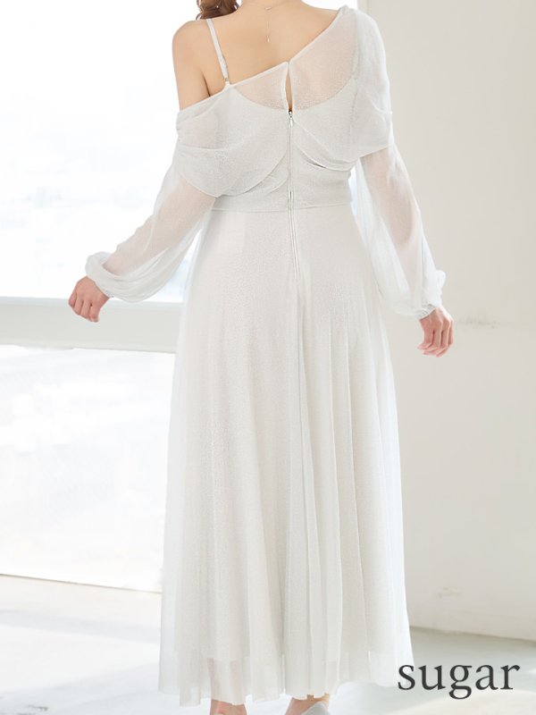 ホワイト　モデル：ゆめ　身長：160cm　着用サイズ：Sサイズ