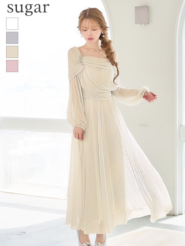 ベージュ　モデル：ゆめ　身長：160cm　着用サイズ：Sサイズ