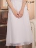ホワイト　モデル：りな　身長：160cm　着用サイズ：Sサイズ