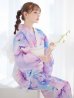 画像31: パステル水彩フラワーアンニュイ浴衣【浴衣３点セット 浴衣/帯/下駄】OBI-siwa-200-kj-13-OW / HIMO-906-yn-PEARL / HEKO-800-sb-5-W / YA-1002-kj-PL / GETA-01-kj-3-IV/ [YMT]