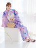 画像35: パステル水彩フラワーアンニュイ浴衣【浴衣３点セット 浴衣/帯/下駄】OBI-siwa-200-kj-13-OW / HIMO-906-yn-PEARL / HEKO-800-sb-5-W / YA-1002-kj-PL / GETA-01-kj-3-IV/ [YMT]