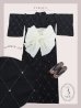 画像24: 【予約 / 5月下旬発送予定】アーガイルビジュー浴衣 OBI-siwa-204-wk-12-OW / HIMO-906-yn-PEARL / HEKO-800-sb-5-W / YA-1080-kj-B / GETA-01-kj-1-B/ [yo/YMT]