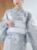 画像20: 【即日発送】グレー水墨風ダリア浴衣【浴衣３点セット 浴衣/帯/下駄】OBI-siwa-200-kj-6-W / HIMO-900-yn-4-GYxGY / HEKO-800-sb-5-WH / YA-72-kn-Y / YA-74-kn-LGY / GETA-01-kj-3-IV / [YMT]