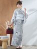画像4: 【即日発送】グレー水墨風ダリア浴衣【浴衣３点セット 浴衣/帯/下駄】OBI-siwa-200-kj-6-W / HIMO-900-yn-4-GYxGY / HEKO-800-sb-5-WH / YA-72-kn-Y / YA-74-kn-LGY / GETA-01-kj-3-IV / [YMT]