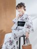 画像10: 【即日発送】ニュアンスモノトーンフラワー浴衣 OBI-siwa-200-kj-1-B / HIMO-900-yn-4-GYxGY / HEKO-800-sb-5-WH / YA-73-kn-GY / GETA-01-kj-3-IV/ [YMT]