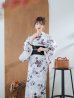 画像12: 【即日発送】ニュアンスモノトーンフラワー浴衣 OBI-siwa-200-kj-1-B / HIMO-900-yn-4-GYxGY / HEKO-800-sb-5-WH / YA-73-kn-GY / GETA-01-kj-3-IV/ [YMT]