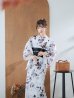 画像13: 【即日発送】ニュアンスモノトーンフラワー浴衣 OBI-siwa-200-kj-1-B / HIMO-900-yn-4-GYxGY / HEKO-800-sb-5-WH / YA-73-kn-GY / GETA-01-kj-3-IV/ [YMT]