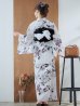 画像19: 【即日発送】ニュアンスモノトーンフラワー浴衣 OBI-siwa-200-kj-1-B / HIMO-900-yn-4-GYxGY / HEKO-800-sb-5-WH / YA-73-kn-GY / GETA-01-kj-3-IV/ [YMT]