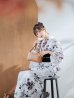 画像6: 【即日発送】ニュアンスモノトーンフラワー浴衣 OBI-siwa-200-kj-1-B / HIMO-900-yn-4-GYxGY / HEKO-800-sb-5-WH / YA-73-kn-GY / GETA-01-kj-3-IV/ [YMT]