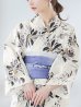 画像18: 【即日発送】水彩風モノトーンフラワー浴衣 OBI-g-500-kj-9-NV / HIMO-900-yn-4-GYxGY / HEKO-800-sb-5-WH / YA-953-kn-BL / YA-1081-kj-BL / GETA-01-kj-3-IV[YMT]