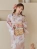 画像2: 【即日発送】大人レトロピンク浴衣 OBI-siwa-200-kj-13-OW / HIMO-900-yn-8-P / HEKO-800-sb-4-P / YA-577-kj-P / YA-1081-kj-P / GETA-01-kj-7-P[YMT] (2)