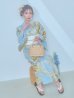 画像13: 【即日発送】ライトブルー×キバナフジ浴衣 OBI-siwa-200-kj-13-OW / HIMO-902-kj-2-MUS / HEKO-800-sb-5-WH / YA-577-kj-W / YA-1081-kj-IV / GETA-01-kj-3-IV / [YMT]