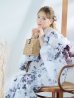 画像1: 【即日発送】朝顔×くすみパープル浴衣 OBI-hira-100-ok-8-PLxLPL / HIMO-902-kj-4-PL / HEKO-800-sb-5-WH / YA-1029-wk-MVPL / GETA-02-ok-6-PL/ [YMT] (1)