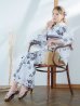 画像2: 【即日発送】朝顔×くすみパープル浴衣 OBI-hira-100-ok-8-PLxLPL / HIMO-902-kj-4-PL / HEKO-800-sb-5-WH / YA-1029-wk-MVPL / GETA-02-ok-6-PL/ [YMT] (2)