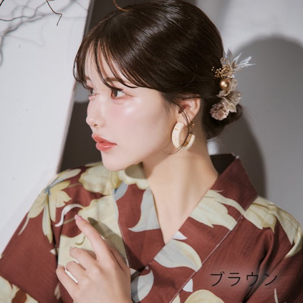 画像8: 【即日発送】【浴衣小物】小花フラワーピンコサージュ【4カラー】[YMT]