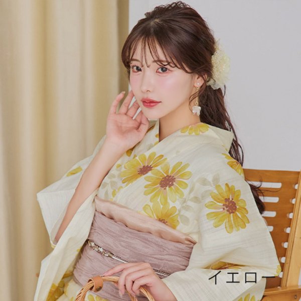 画像9: 【即日発送】【浴衣小物】シアートリプルフラワー【3カラー】[YMT]