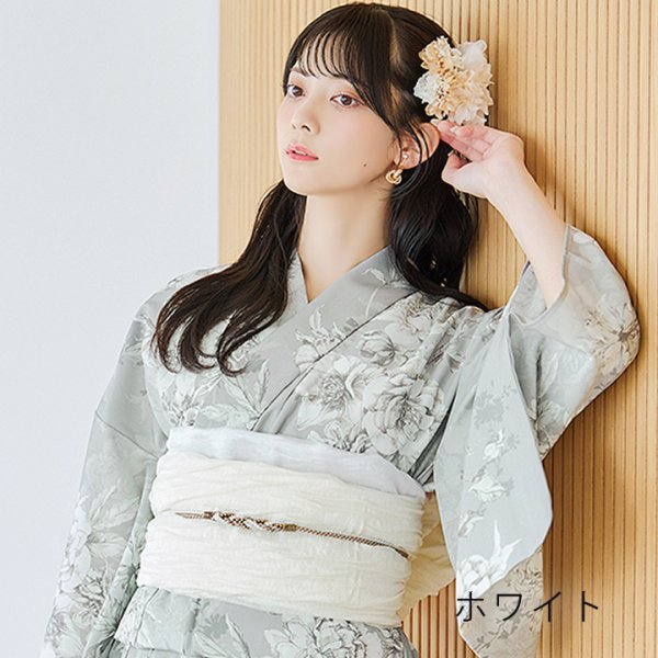 画像7: 【即日発送】【浴衣小物】オーガンジーリボン付きフラワーコサージュ3点セット【2カラー】[YMT]