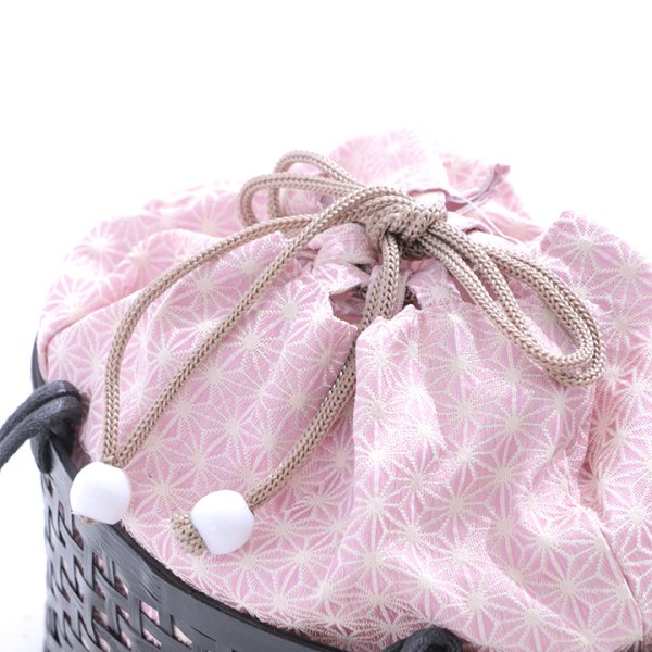 画像13: 麻の葉模様カゴバッグ[YMT]