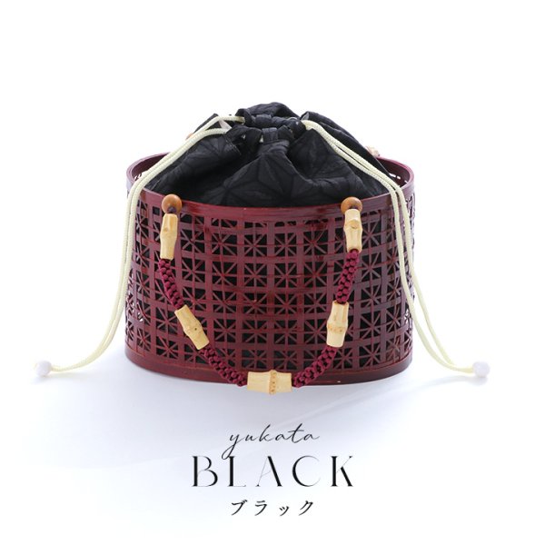 画像2: 竹編み丸型カゴバッグ[HC02]
