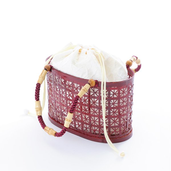 画像6: 竹編み丸型カゴバッグ[HC02]